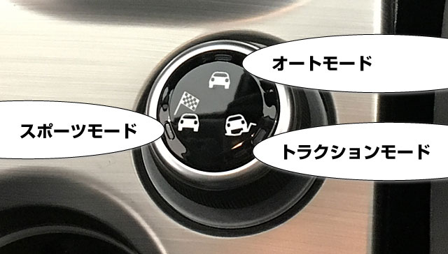 ドライブモードは３種類。
