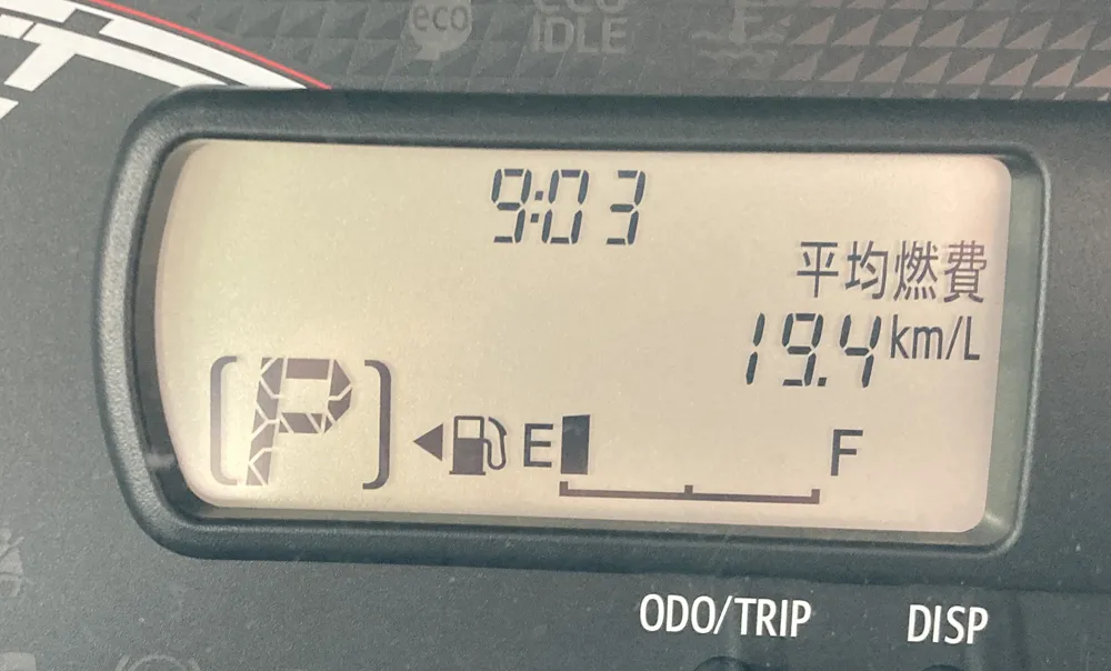 平均燃費19.4km/L