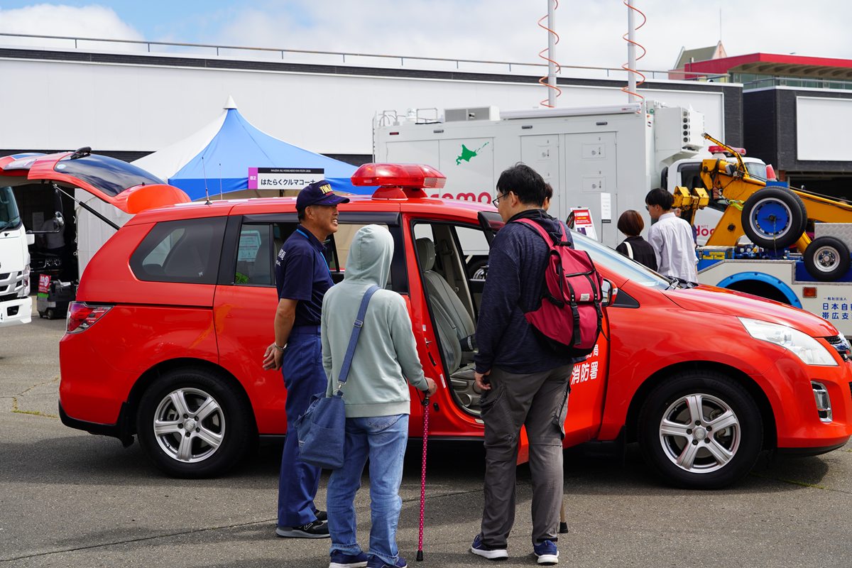 更別消防署にはMPVの専用車両が