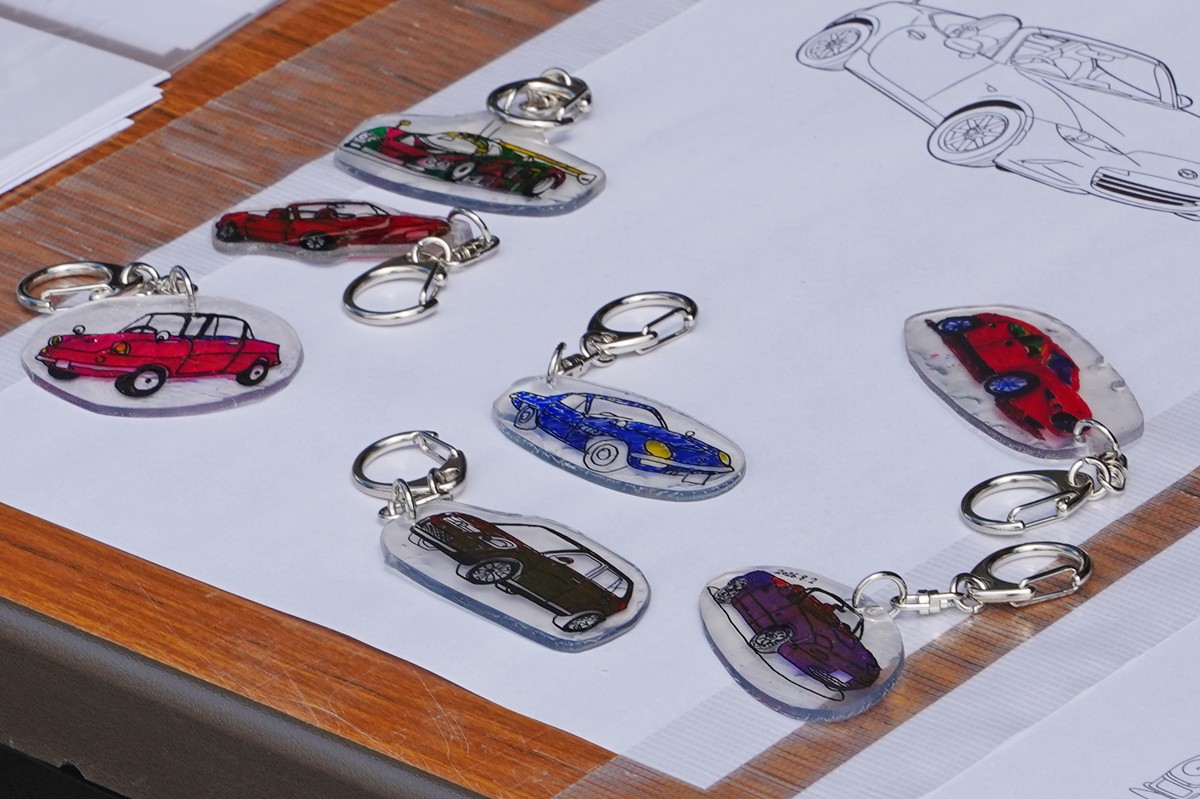 キーホルダーの金具付き